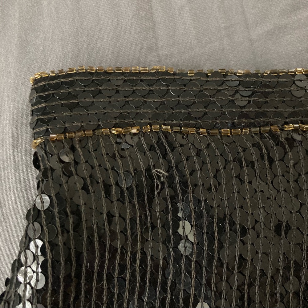 Vinatge 80s sequin Mini Skirt Micro mini
